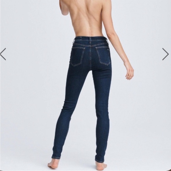 rag & bone Nina High-Rise Skinny - Marine Blue - Picture 3 of 15